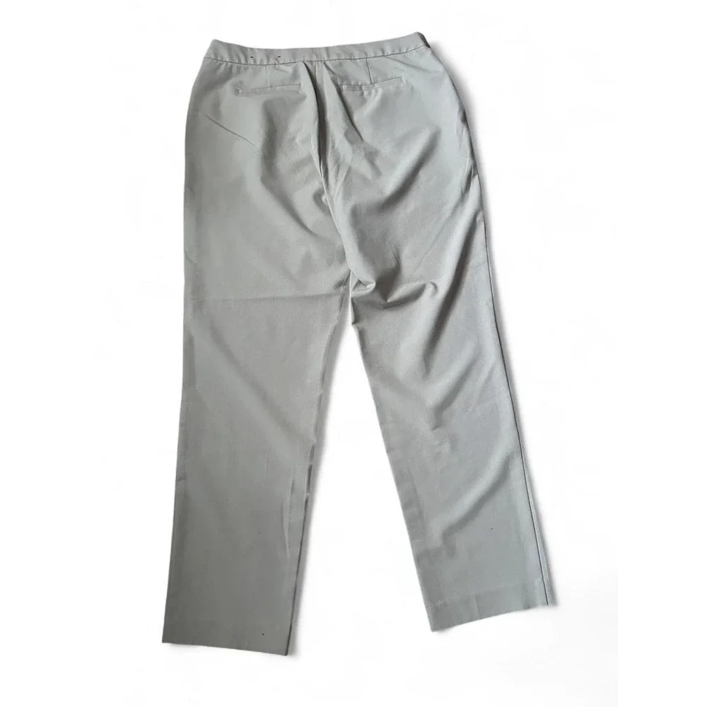 Straight Leg Pants Beige Stretch Trouser Chic Office Siren Work Wear Gorpcore 12